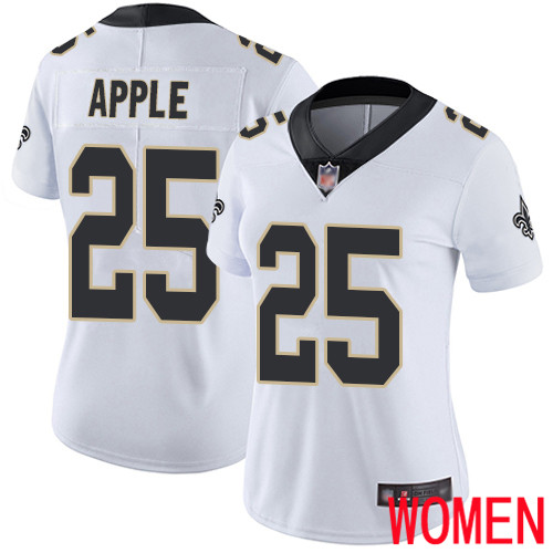 New Orleans Saints Limited White Women Eli Apple Road Jersey NFL Football #25 Vapor Untouchable Jersey->women nfl jersey->Women Jersey